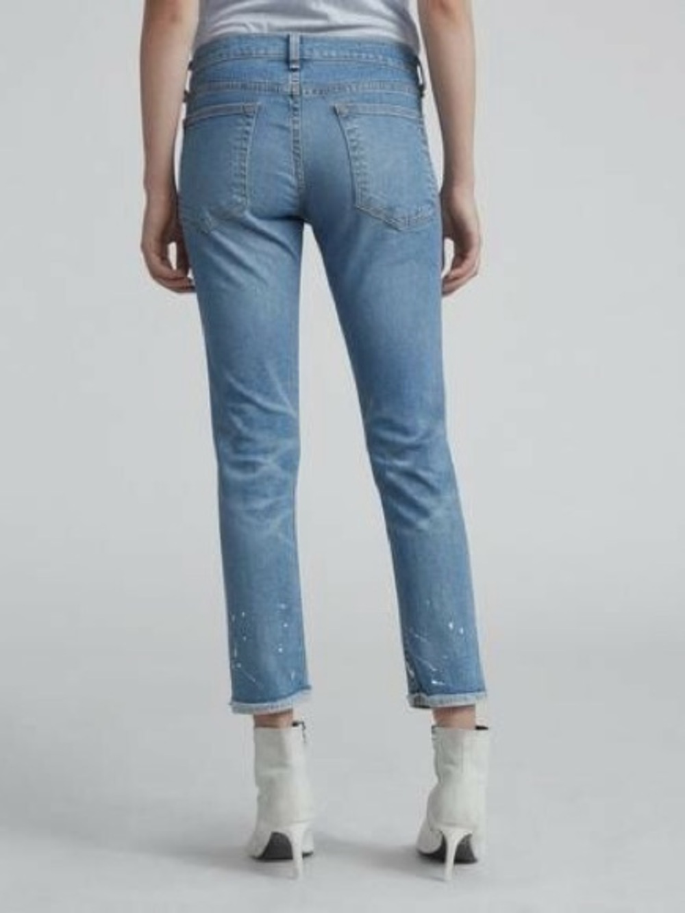 Rag & Bone Dre Paint Splatter Capri Jeans - Picture 2 of 7